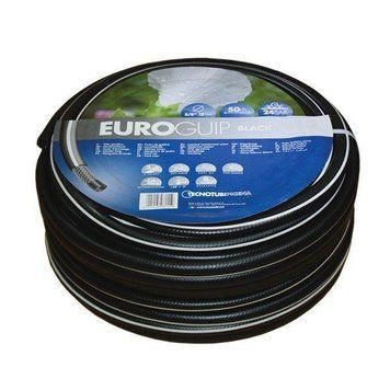 Шланг садовый Tecnotubi Euro Guip Black для полива диаметр 3/4 дюйма 000017671 фото