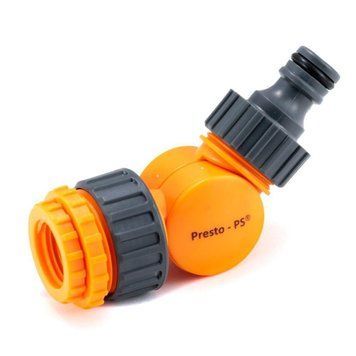 Фитинг Presto-PS адаптер поворотный для коннектора с внутренней резьбой 1/2-3/4-1 дюйм (5821) 000010411 фото